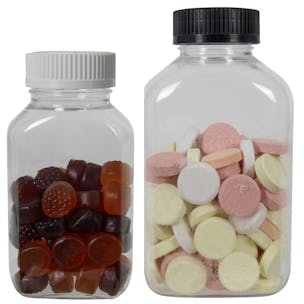 PET Oblong Pharma Bottles with CRC Caps