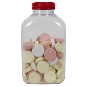 PET Oblong Pharma Bottles with Plain Caps