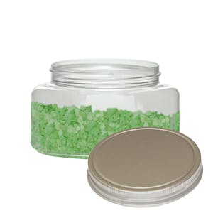 PET Squat Oval Jars with Aluminum Caps