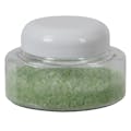 4 oz. Clear PET Squat Oval Jar with 58/400 White Dome Cap with F217 Liner