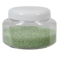 16 oz. Clear PET Squat Oval Jar with 89/400 White Dome Cap with F217 Liner