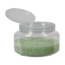 16 oz. Clear PET Squat Oval Jar with 89/400 Natural Smooth Snap-Top Cap