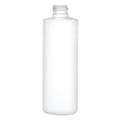 8 oz. White LDPE Cylindrical Bottle with 24/410 Neck (Cap Sold Separately)