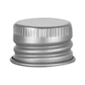 20/410 Brushed Silver Aluminum Cap with Foam Liner