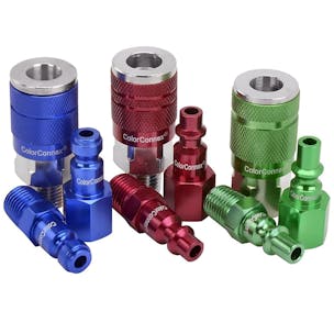 ColorConnex® Color-Coded Air Hose Coupler & Plug Kits
