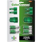 14-Piece ColorConnex® Green ARO (Type B) Air Hose Coupler & Plug Kit