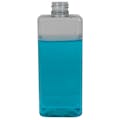 14 oz. Clear PET Square Bottle with 24/410 Neck (Cap Sold Separately)