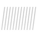 6mm Dia. x 5.9" L White Polypropylene Stirring Rod with Rounded Ends - Package of 12