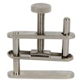 Nickel-Plated Brass Large Hoffman Tube Clamp with Open Bottom Frame