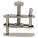 Nickel-Plated Brass Large Hoffman Tube Clamp with Open Bottom Frame