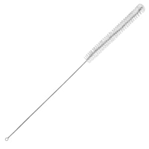 0.75" Dia. x 30.5" Overall L Burette Cleaning Brush - 12.25" L Semi-Stiff Bristles