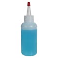 4 oz. Natural HDPE Boston Round Bottle with 24/410 Natural Yorker Dispensing Cap