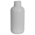 2 oz. White HDPE Boston Round Bottle with 20/410 Neck (Cap Sold Separately)