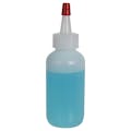 2 oz. Natural HDPE Boston Round Bottle with 20/400 Natural Yorker Dispensing Cap