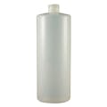 32 oz. Natural HDPE Flame-Treated Cylindrical Sample Bottle with 28/410 Neck (Sprayer or Cap Sold Separately)