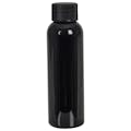 2 oz. Black PET Cosmo Round Bottle with 20/410 Black Ribbed Cap with F217 Liner