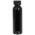 4 oz. Black PET Cosmo Round Bottle with 24/400 Black Ribbed CRC Cap with F217 Liner