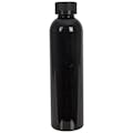 8 oz. Black PET Cosmo Round Bottle with 24/400 Black Ribbed CRC Cap with F217 Liner