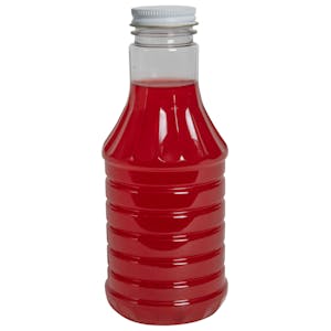 PET Hot-Fill Decanter Bottle with Metal Cap