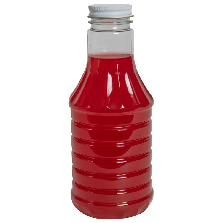 PET Hot-Fill Decanter Bottle with Metal Cap