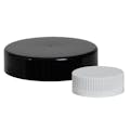 33/400 Black Polypropylene Unlined Ribbed Glossy Sleek Child Resistant (CRC) Cap