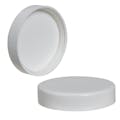 53/400 White Polypropylene Unlined Smooth Glossy Sleek Child Resistant (CRC) Cap