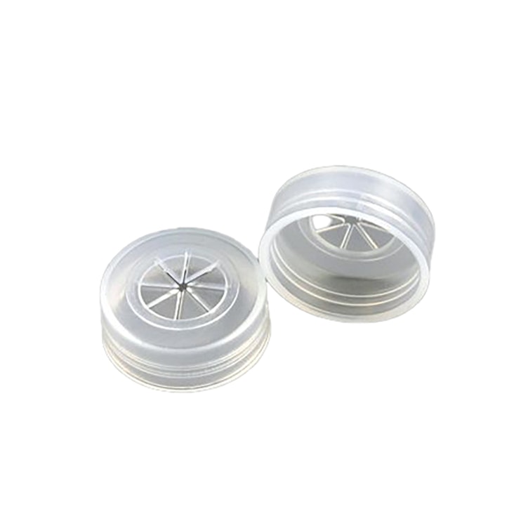 Natural Polyethylene Piercable Cross-Cut Snap Cap for 0.25mL to 2mL Multi-Purpose Sample Cups - Package of 1000