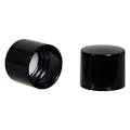 13/415 Black Phenolic Smooth Straight-Sided Cap with F217 Liner