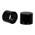 18/415 Black Phenolic Smooth Straight-Sided Cap with F217 Liner