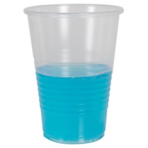 7 oz. Clear Polypropylene Ribbed Cold Drinking Cup - Case of 2500