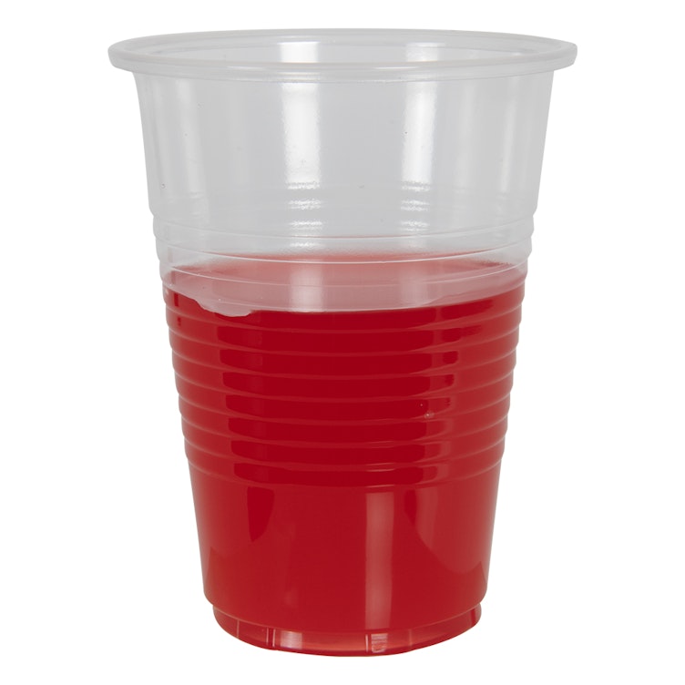 9 oz. Clear Polypropylene Ribbed Cold Drinking Cup - Case of 2500