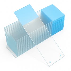 Color-Coded Frosted Diamond® White Glass Charged Microscope Slides