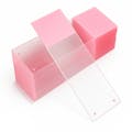 Pink Frosted Diamond® White Glass Charged Microscope Slide with Ground Edges & 90° Corners - Case of 1440