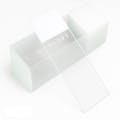 One-Sided White Frosted Diamond® White Glass Microscope Slide with Ground Edges & 90° Corners - Case of 1440