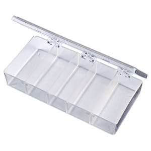 K-Series Box with 5 Compartments (1 Size) - 6-3/4" L x 3-3/16" W x 1-3/16" Hgt.