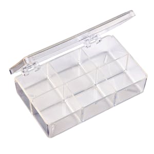 K-Series Box with 6 Compartments (1 Size) - 4-3/8" L x 2-5/8" W x 1" Hgt.