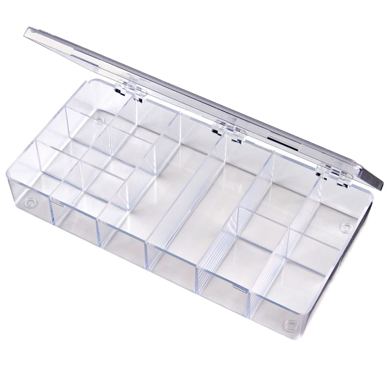 K-Series Box with 12 Compartments (3 Sizes) - 8" L x 4" W x 1-3/16" Hgt.