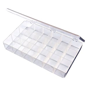 K-Series Box with 18 Compartments (2 Sizes) - 12-3/4" L x 8-1/2" W x 2-1/8" Hgt.