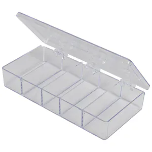 A-Series Box with 5 Compartments (1 Size) - 6-3/4" L x 3-3/16" W x 1-3/16" Hgt.