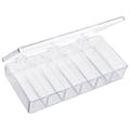 A-Series Box with 6 Compartments (1 Size) - 6-3/4" L x 3-3/16" W x 1-3/16" Hgt.