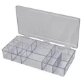 A-Series Box with 12 Compartments (3 Sizes, 4 Vertical Partitions) - 8" L x 4" W x 1-3/16" Hgt.