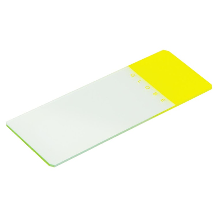 Yellow Frosted Glass Classic Microscope Slide with Ground Edges & Safety Corners - Case of 1440