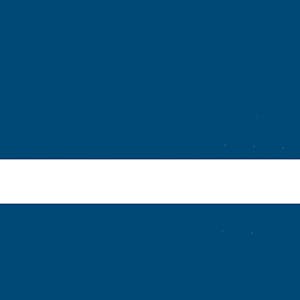 1/16" x 24" x 49" Matte Blue on White Duets® Laser XT Outdoor/Indoor Engravable Acrylic Sheet