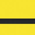 1/16" x 24" x 49" Matte Yellow on Black Duets® Laser XT Outdoor/Indoor Engravable Acrylic Sheet