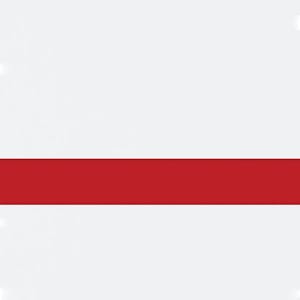 1/16" x 24" x 49" Matte White on Red Duets® Laser XT Outdoor/Indoor Engravable Acrylic Sheet