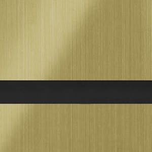 1/16" x 24" x 49" Brushed Old Gold on Black Duets® Laser XT Outdoor/Indoor Engravable Acrylic Sheet