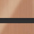 1/16" x 24" x 49" Brushed Copper on Black Duets® Laser XT Outdoor/Indoor Engravable Acrylic Sheet