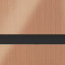 1/16" x 24" x 49" Brushed Copper on Black Duets® Laser XT Outdoor/Indoor Engravable Acrylic Sheet