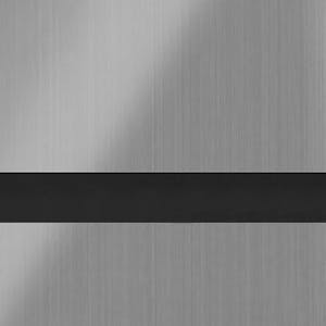 1/16" x 24" x 49" Brushed Nickel on Black Duets® Laser XT Outdoor/Indoor Engravable Acrylic Sheet