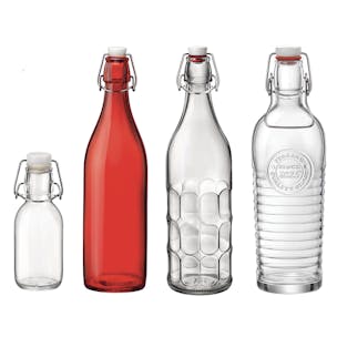 Round Glass Swing Top Bottles